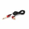 Peak Right Angle Black/Red Ultra RCA Cord 6.5 Feet