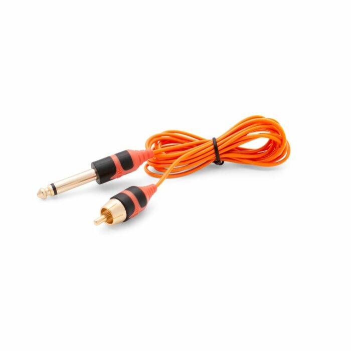 Peak Straight Black/Orange Ultra RCA Cord 6.5 Feet