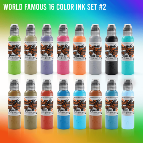 World Famous Charcoal Greywash Tattoo Ink Set 4oz